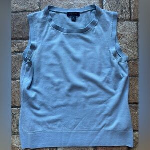Brooks Brothers Baby Blue 100% Wool Sleeveless Knit Tank